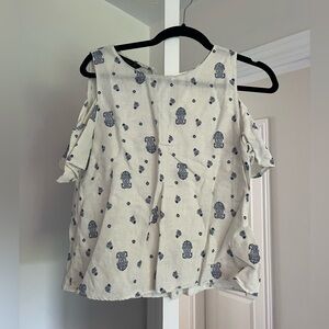 Zara basic linen top